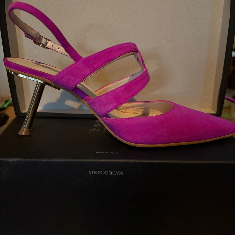 Lodi fuscia slingbacks - Picture 2 of 6